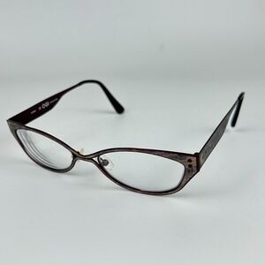 OGI Evolution 4303 1690 Womens Eyeglasses Frame Cat Eye Striped 51-19-145mm